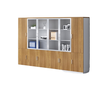 Archivador Moderno XT de Doble Puerta de Madera, Archivador de Oficina con Dos Puertas y Librería en Uno, Archivador de Pie de Origen Chino - Product Image 1