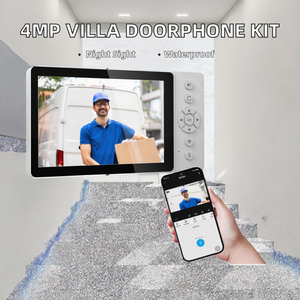 ערכת מצלמת וידאו לאינטרקום דלת חיצוני 4MP עם שמע, ראיית לילה, מסך LCD חכם בגודל 5 אינץ' HD, USB, עמיד במים וחיישן תנועה - Product Image 3