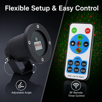 Nouveau module laser rouge et vert, composant de source lumineuse à projection d'étoiles dynamique, pour lampe de jardin extérieure et équipement d'éclairage de scène