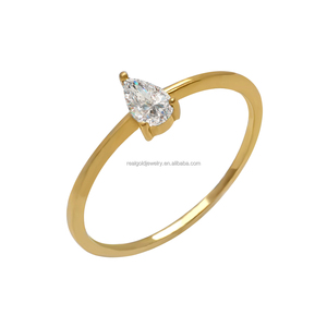 แหวน<span class=keywords><strong>เพชร</strong></span>ผู้หญิงเรียบหรู ทองคำแท้ 14K ประดับ<span class=keywords><strong>โม</strong></span>อิสซาไนต์ ดีไซน์น่ารัก เหมาะสำหรับเป็นของขวัญแต่งงาน - Product Image 4