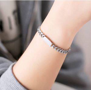 Customized Titanium Steel <b>Couple</b> <b>Bracelets</b> His and Hers <b>Matching</b> Love Curved Sports <b>Bracelet</b> for Men Women - Product Image 1