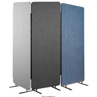 Cloison de bureau pliable et mobile, panneaux acoustiques en feutre 100% polyester pour hôtel, école, absorption sonore hautement efficace