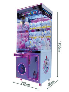 Happy Moment Crane <b>Machine</b> Coin Operated Arcade Game With Flashing Light Multiple Players Plush <b>Toys</b> Amusement Park Use - Product Image 6