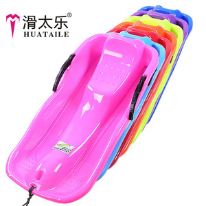 Tabla de esquí engrosada de material PE, duradera, para adultos y niños, trineo para nieve - Product Image 3