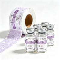 Étiquettes personnalisées pour flacons de peptides OEM – Conception entièrement personnalisable – Service de production en gros – Idéal pour les marques de peptides et les laboratoires