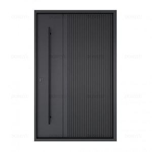 Puerta Pivotante Exterior de Aluminio Fundido Tallado en Acero Inoxidable <span class=keywords><strong>Jordan</strong></span>, Moderna y Segura para Proyectos de Hoteles y Villas - Product Image 6