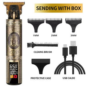 Nouvelle <span class=keywords><strong>tondeuse</strong></span> à <span class=keywords><strong>cheveux</strong></span> vintage T9 2026, rechargeable, avec écran LCD, excellent rapport qualité-prix, machine à raser professionnelle pour hommes - Product Image 5