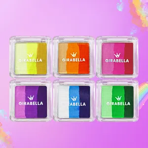 6 renkler toksik olmayan vücut sanatı makyaj Cosplay boyama suda çözünür profesyonel çocuk ve yetişkin makyaj vücut boyama malzemeleri
