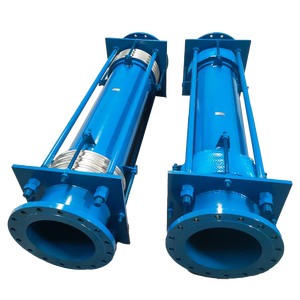 대구경 파이프 텔레스코픽 축 방향 스테인레스 스틸 플랜지 타이로드 보정기 금속 벨로우즈 확장 조인트 - Product Image 1