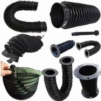 Bouclier de protection en nylon flexible anti-poussière couvercle de soufflet de tige de cylindre pour bouclier d'orgue de tour CNC