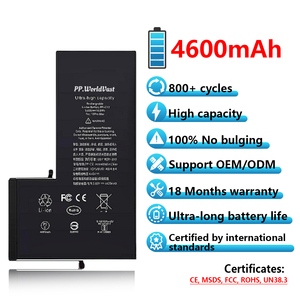 Baterías recargables de teléfono móvil de alta calidad para <span class=keywords><strong>iPhone</strong></span> X Xr Xs 11 12 13 14 15 16 Pro Max 6 6S <span class=keywords><strong>7</strong></span> 8 Plus 100% batería de salud - Product Image 2
