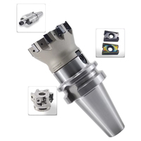Fraise à alimentation rapide LN11/LN15 M4 pour centre d'usinage CNC, fraise à ébavurer carrée pour plaquettes LNGU11/LNGU15
