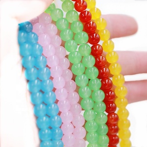 Wholesale Factory 8mm <strong>Beads</strong> Bulk Round Glass Crystal Loose <strong>Beads</strong> for Necklace Making DIY Jewelry - Product Image 1
