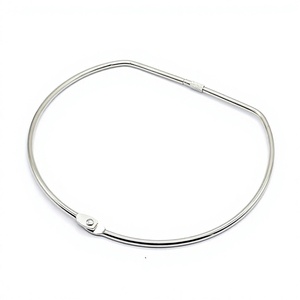 YIWANG Metal Hierro Plata 7 pulgadas Llavero Titular Niquelado Tornillo Cerradura Anillos en forma de D - Product Image 4