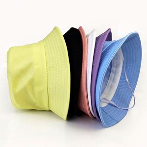 Chapeaux de créateur personnalisés en gros pour enfants, chapeau bob en coton brodé avec sangle sous le menton pour la protection solaire des enfants - Product Image 2