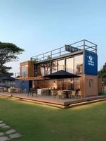 1. Maison préfabriquée en conteneur facile à assembler, imperméable, durable, mobile et modulaire pour le logement ou le bureau