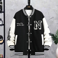 Veste de baseball personnalisée - Veste décontractée tendance pour homme, style américain, automne/hiver