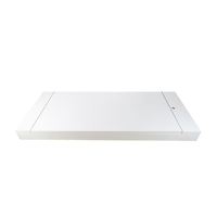 Table à manger pliante murale moderne en bois avec design à panneaux