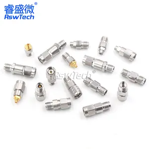 26.5G flange Millimeter Wave 3.5mm-KK female male stainless steel adapter N /SMP/2.4/2.92/3.5mm waveguaide 5g adapter terminal