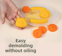 Moule en silicone lion tigre pour gâteaux cuits à la vapeur Mousse gelée pouding outils de gâteau au chocolat animaux populaires