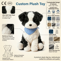 Peluche Teckel lestée personnalisée OEM de haute qualité, en fausse fourrure, douce, compagnon, jouet en peluche pour enfant