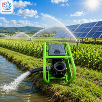 Pompe centrifuge solaire hybride AC/DC 2200W, débit élevé 60m³/h, hauteur de refoulement 25m, pour irrigation agricole, pompe solaire 4 pouces