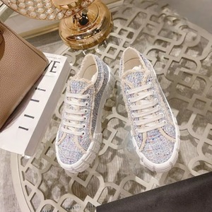 Nouvelles baskets compensées en tweed pour femmes 2026 – Respirantes, à lacets, confortables et décontractées - Product Image 5