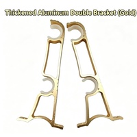 Support de tringle à rideau épaissi, support double en alliage d'aluminium pour tringle à rideau, support de rideau en alliage d'aluminium