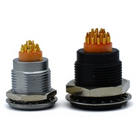 Connecteurs circulaires RealRun IP50 Push-Pull à verrouillage automatique, multipolaires, pour aviation, prise interne, diamètre 7/9/12/15 mm, femelle