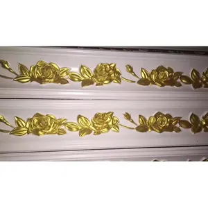 中国装饰室内檐口造型法国天花板金箔表面装饰