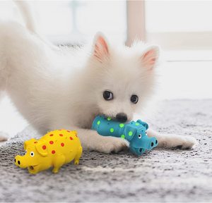 2025 tốt nhất bán sản phẩm vật nuôi kêu cót két <span class=keywords><strong>Chew</strong></span> Pet đồ chơi Latex càu nhàu con chó đồ chơi Polka Dot Pig Nhà sản xuất - Product Image 3