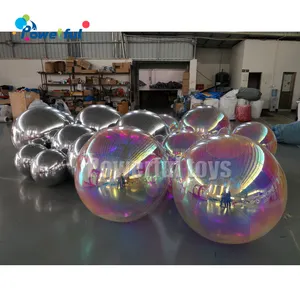 Custom Giant Colorful Shiny Inflatable Mirror Ball Corporate Events Holiday Decorations Inflatable Mirror Ball