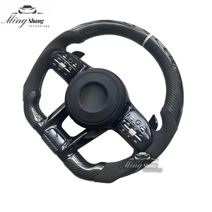 Convient pour mercedes-benz 809AMG GLE CLS GLA CLA SLC ML GL GLK <span class=keywords><strong>G63</strong></span> C63 W221 S63 couleur noir pur fond plat volant de sport - Product Image 3