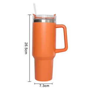 40oz Mug Tumbler <b>With</b> Handle Insulated Tumbler <b>With</b> Lids <b>Straw</b> Stainless Steel Coffee Tumbler Termos <b>Cup</b> for Travel <b>Thermal</b> Mug - Product Image 5