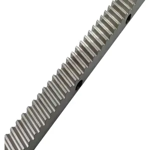 Custom high precision CNC machined M1 M2 M3 M4 M5 M6 stainless steel helical teeth gear rack