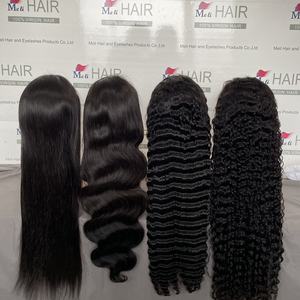 Peluca de Cabello Humano Remy con Frente de Encaje Transparente 13x6 de Alta Densidad 200% para Mujeres Afroamericanas, Ondulado - Product Image 3