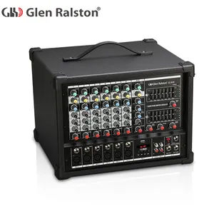Glen Ralston 6 canali powered mixer mixer audio con amplificatore 700W
