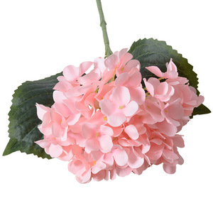 Feuilles d'hortensia artificielles <span class=keywords><strong>Macaron</strong></span> pour arrangement de mariage, décoration intérieure, fleur en soie, cadeau de Saint-Valentin en plastique - Product Image 5