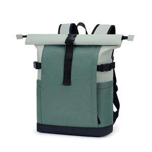 Sac à dos à fermeture éclair 20-27L, pour ordinateur portable 15,6 pouces, imperméable, en polyester, avec bandoulière arquée, unisexe, sac à dos urbain pour <span class=keywords><strong>le</strong></span> <span class=keywords><strong>travail</strong></span>, l'école, les voyages - Product Image 1