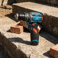 Perceuse-visseuse sans fil industrielle sans balais Li-Ion à percussion, vitesse variable, outil de bricolage, mandrin auto-serrant, support OEM, alimentée par batterie