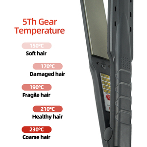 Professionnel MCH céramique LED <span class=keywords><strong>titane</strong></span> <span class=keywords><strong>fer</strong></span> cinq étapes contrôle de la température lissage cheveux électrique lissage cheveux - Product Image 3