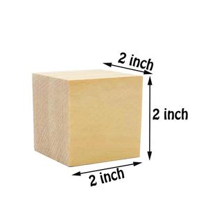 Cubes <span class=keywords><strong>en</strong></span> <span class=keywords><strong>bois</strong></span> naturels non finis Blocs <span class=keywords><strong>en</strong></span> <span class=keywords><strong>bois</strong></span> pour bricolage artisanat Blocs carrés <span class=keywords><strong>en</strong></span> <span class=keywords><strong>bois</strong></span> 2 pouces - Product Image 3