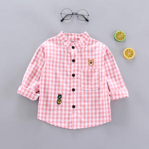 Manteau en coton pour enfants, manches longues, vêtement fin, imprimé de carreaux, dessin animé, pour garçons, vente en gros, printemps et automne, 2021 - Product Image 6