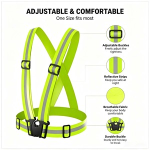 Gilet de <span class=keywords><strong>course</strong></span> réfléchissant personnalisé à haute visibilité 360 degrés pour la <span class=keywords><strong>course</strong></span> nocturne, le cyclisme, la marche et les sports de plein air - Product Image 3