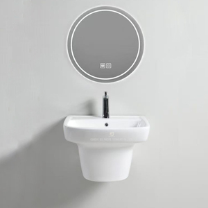 Lavabos de salle de bain de haute qualité en Chine, lavabo pour se laver les <span class=keywords><strong>mains</strong></span>, articles sanitaires en céramique, lavabo rectangulaire mural pour projets de salle de bain d'hôtel - Product Image 2