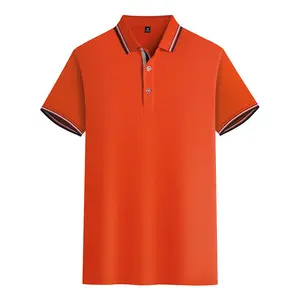 Polo deportivo de algodón para hombre, diseño de logotipo personalizado, informal