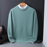 Pull à col rond pour homme, personnalisable, tricoté, sous-vêtement respirant en spandex/coton, nouveauté pour l'automne-hiver