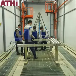 Grande cabina di sabbiatura con struttura fabbricata in acciaio e linea di produzione di cabine di verniciatura in vendita