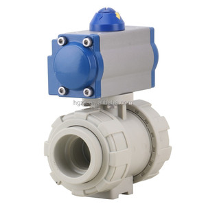 Vanne à boisseau sphérique pneumatique PPH thermofusible vente <span class=keywords><strong>chaude</strong></span> plastique résistance aux acides et aux alcalis résistance à la corrosion <span class=keywords><strong>coupure</strong></span> rapide - Product Image 6