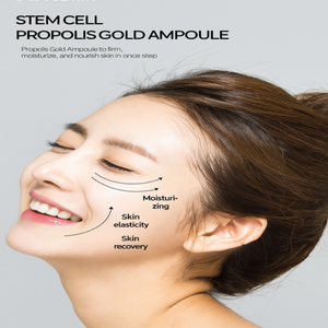 STEM CELL PEPTIDE GOLD AMPOULE-K-Beauty Serum with Niacinamide & Centella Asiatica for Anti-Aging Brightening & Skin Repair - Product Image 4